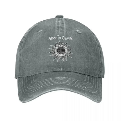 Baseball Caps Alice In Chains Band Accessories Unisex Vintage Distressed
