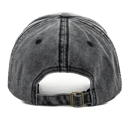 New Unisex Washed Cotton Cap Letter Embroidery Vintage Baseball Cap