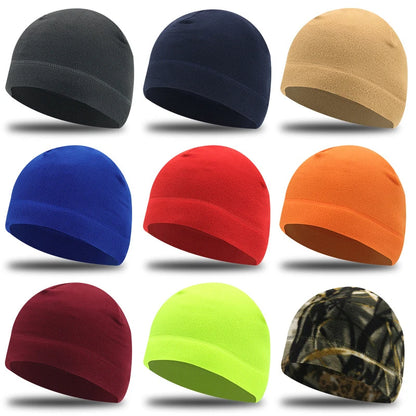 Warm Winter Hats For Men Women Windproof Cycling Thermal Fleece Caps