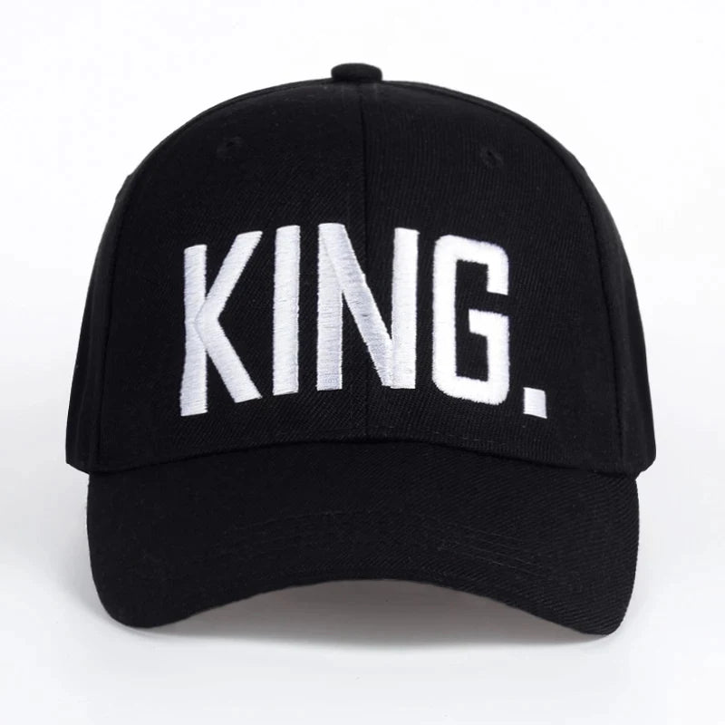 Women's Letter Embroidered Baseball Cap King and Queen