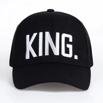 Women's Letter Embroidered Baseball Cap King and Queen