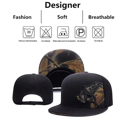 Unisex Helmeted Man Embroidery Hip-Hop Hats