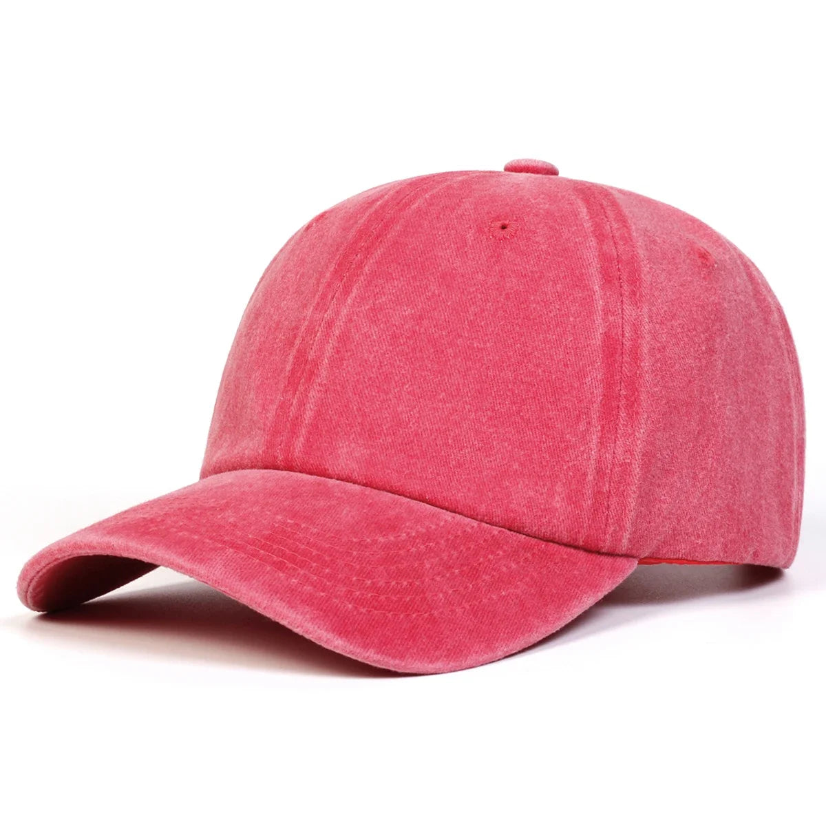 Unisex Light Washed Solid Color Baseball Caps Spring And Autumn