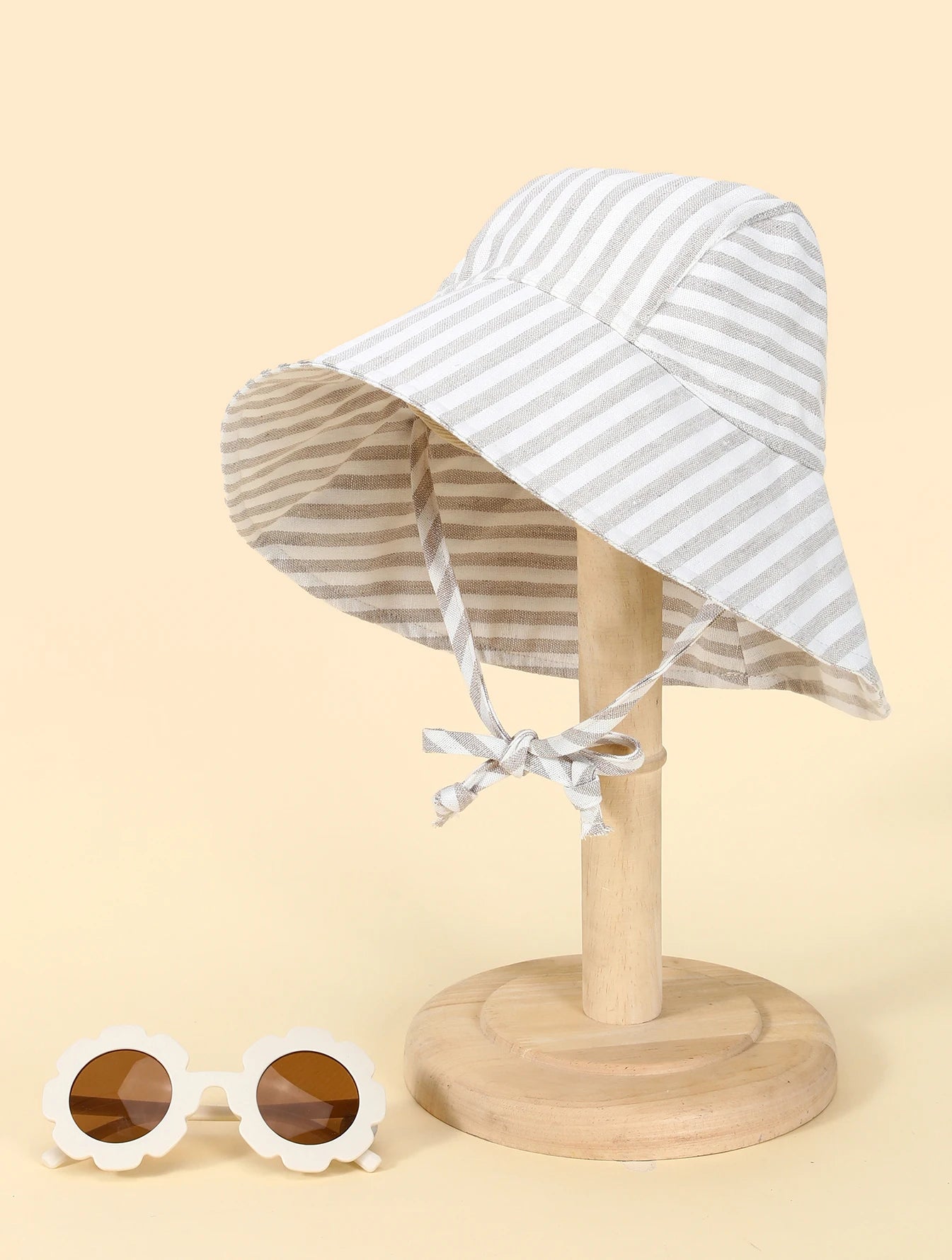 Spring/Summer Stripe Printing Kid Sun Hat
