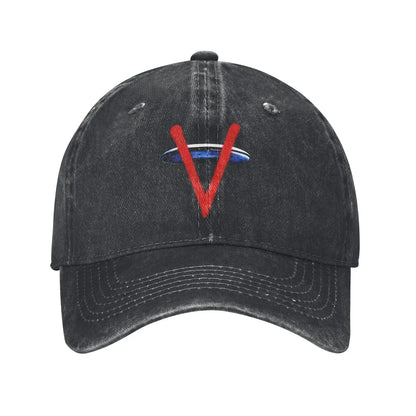Casual V Tv Series The Visitors Insignia Baseball Caps Distressed Denim Headwear