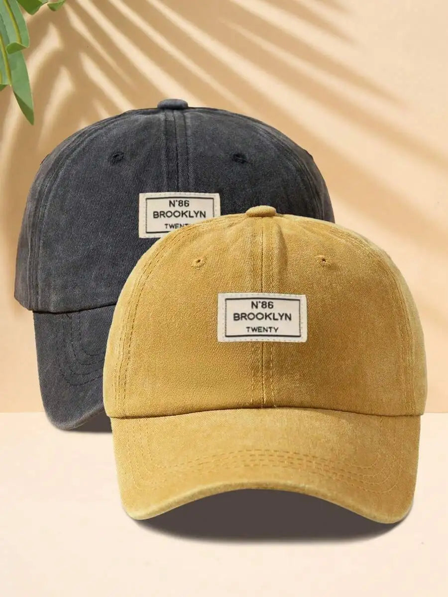 Unisex Washed Denim Baseball Cap Adjustable Casual Hat