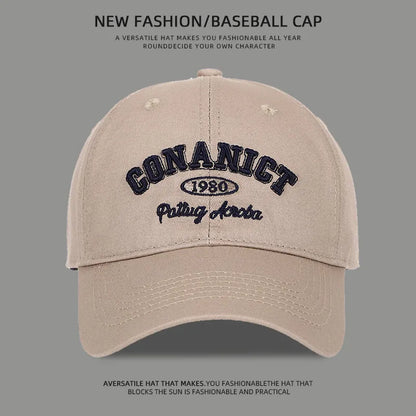 3D Letter Embroidered Soft Top Baseball Cap