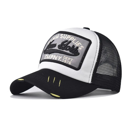 Streetwear Letter Embroidery Mesh Dad Baseball Cap