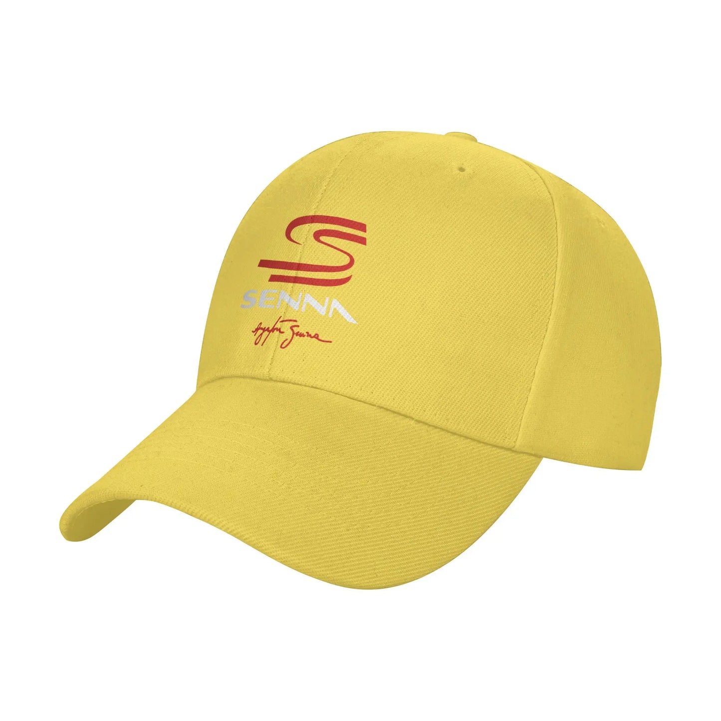 Ayrton Senna Signature Cap Men Women Racing Car Hats