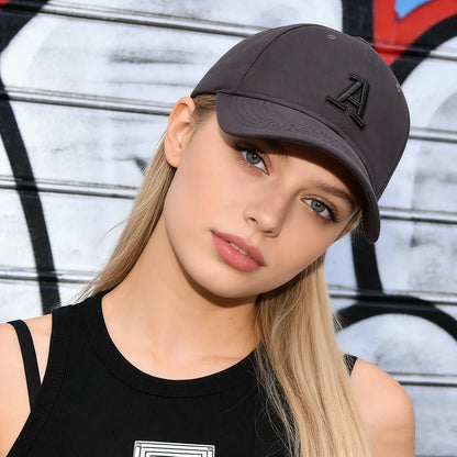 A Letter Baseball Cap Four Seasons Women's