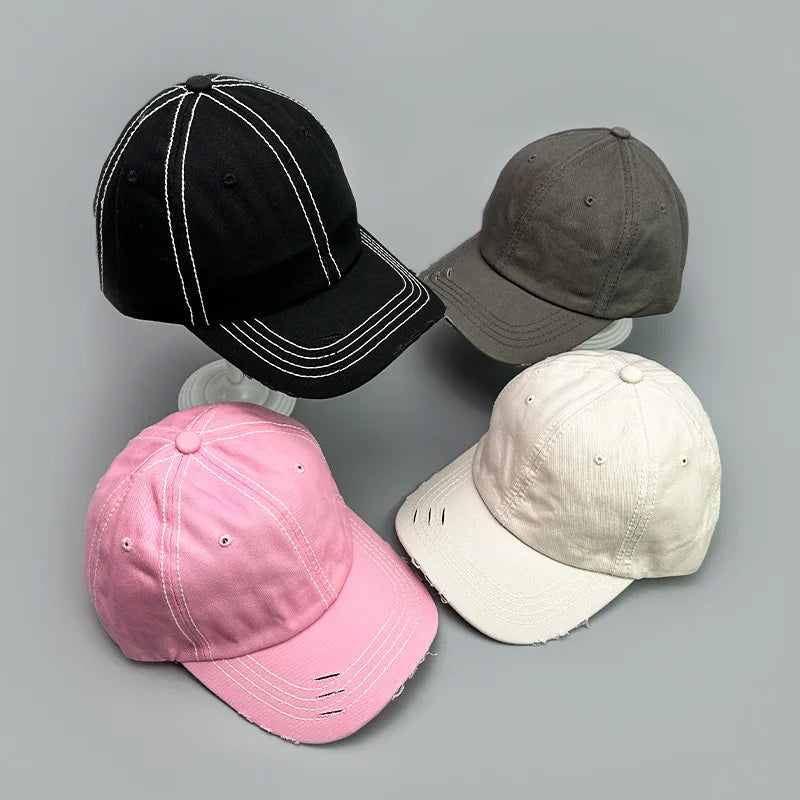 Men And Women Solid Color Soft Cotton Sport Sun Hat