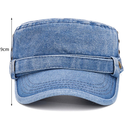 High Quality Baseball Cap 100% Cotton Denim Flat Top