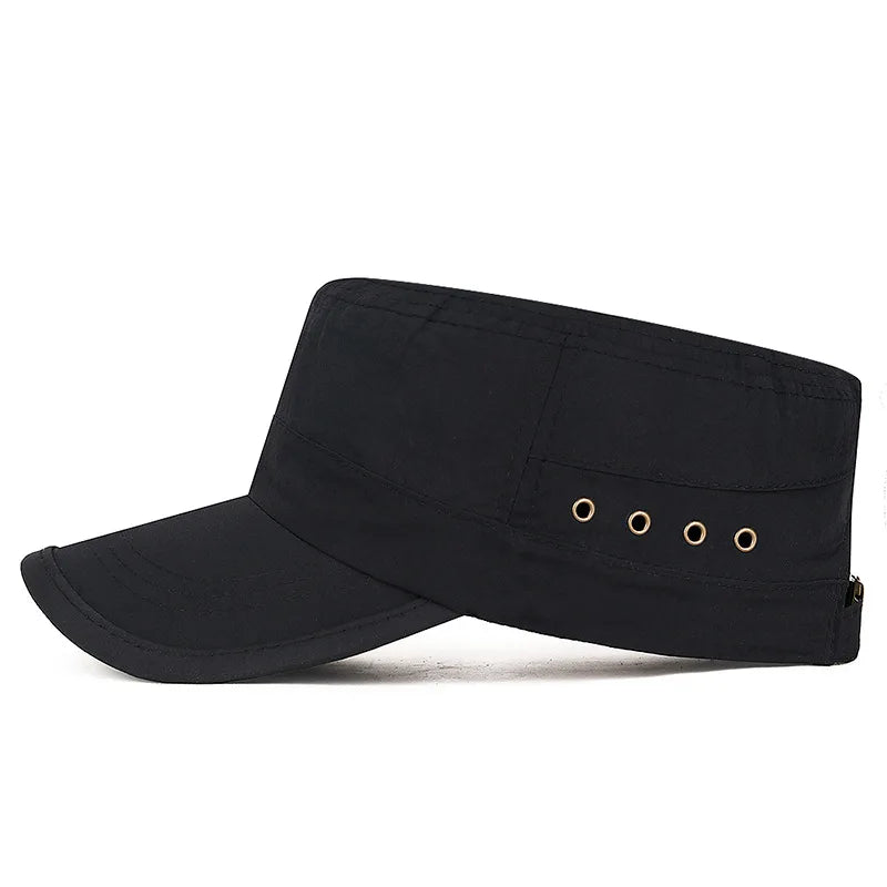 Trendy Flat-Top Sun Cap Breathable Quick-Dry Outdoor Golf Hat