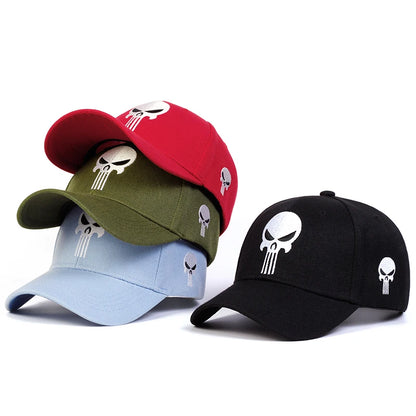 Unisex Skull Head Embroidery Baseball Caps Spring Autumn