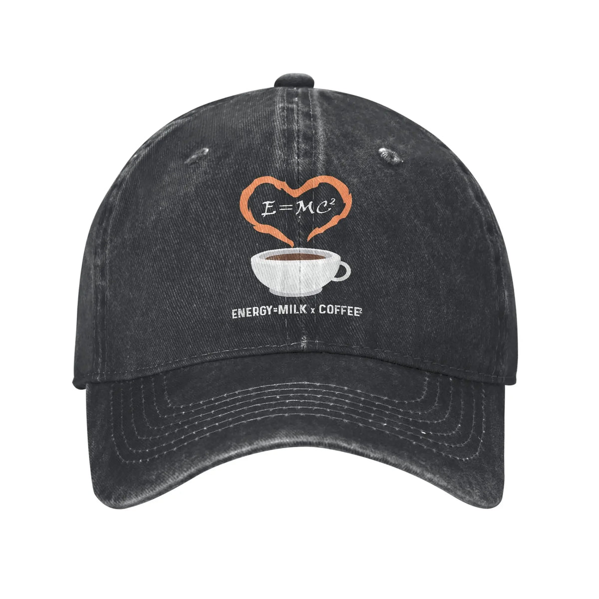 Energy Equals Coffee Baseball Caps