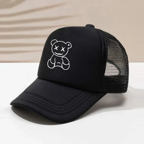 Unisex XX Little Bear Embroidery Hip-hop Hats Spring Autumn