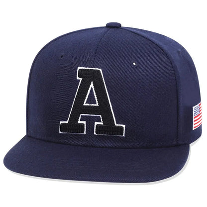 Unisex Simple Letter A Embroidery Hip Hop Hats Outdoor Adjustable Casual Baseball Caps Sunscreen Hat