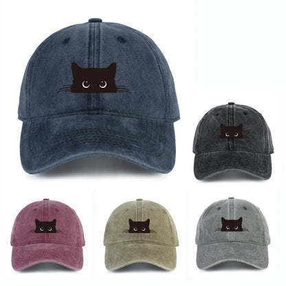 Cute Cat Print Adjustable Baseball Cap For Men And Women Outdoor