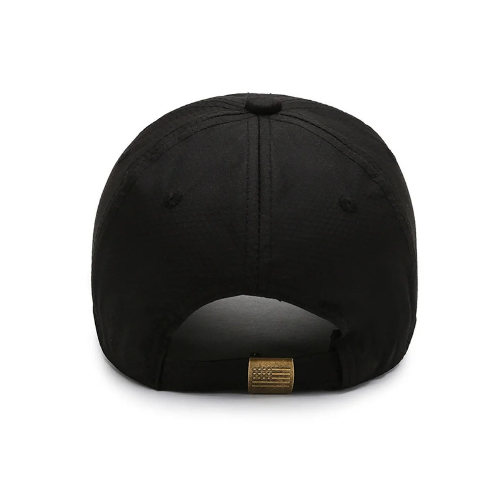Simple Embroidery Quick Drying Hat Summer Outdoor Sport Baseball Cap