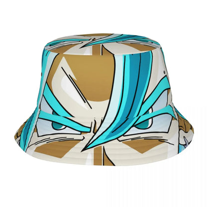 Street Dragon Vegeta Blue Ball Anime Bucket Hat Teen