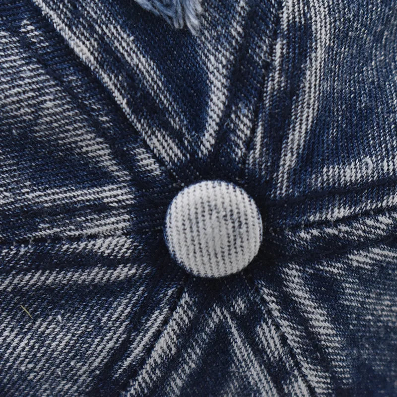 Denim Baseball Cap For Men Women Spring Summer Hats