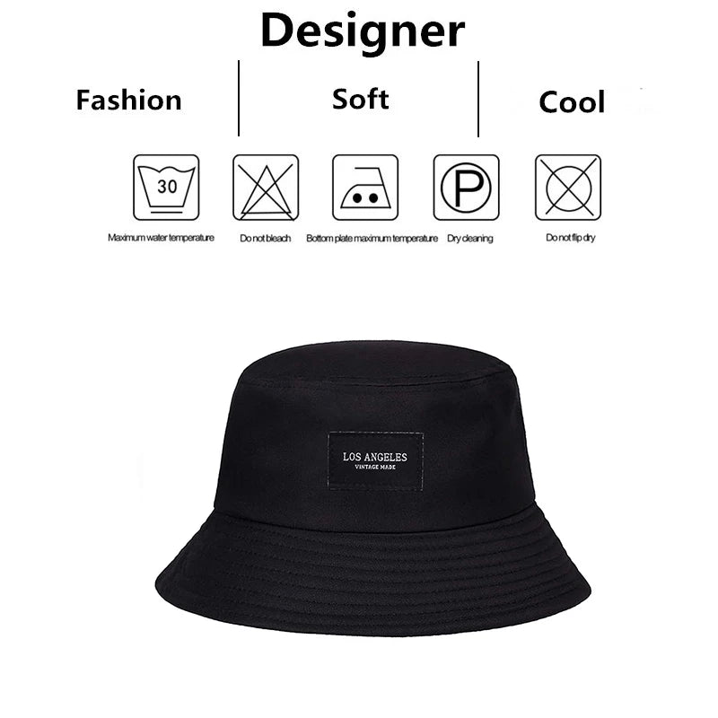 Sticker Bucket Hats Fishermen Caps