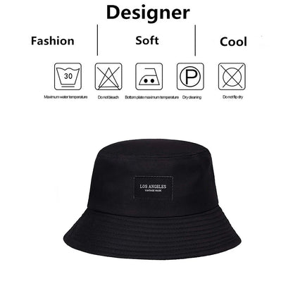 Sticker Bucket Hats Fishermen Caps