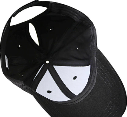 Summer Women's Hat, Ponytail Diagonal Baseball Cap, Cotton, Foreign Trade