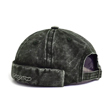 Four Seasons Cotton Solid Docker Cap Brimless Hat Beanie Hats