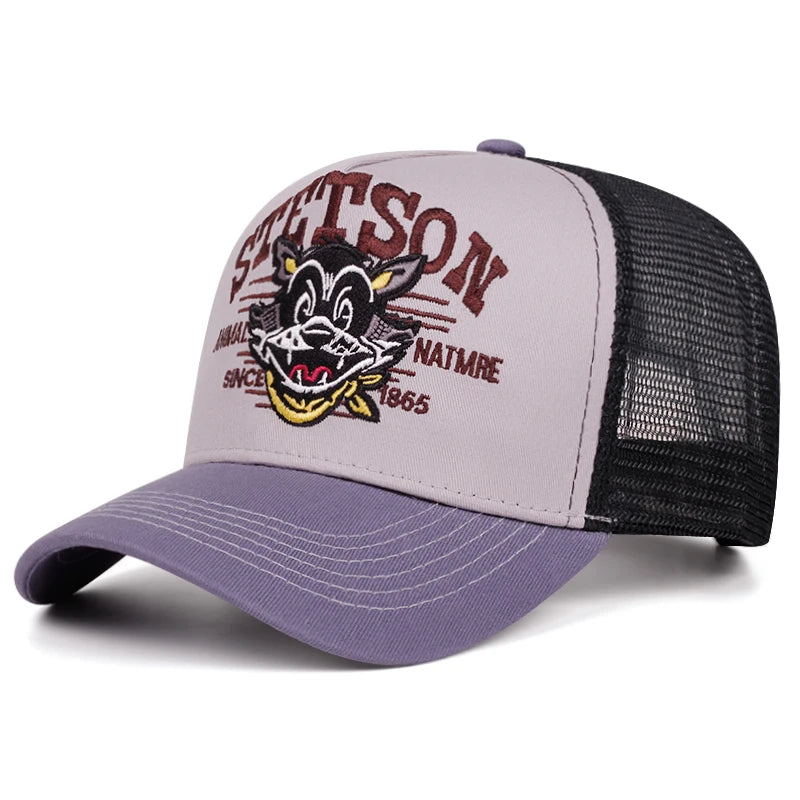 Baseball Hat Stetson Cartoon Cat Truck Hat Street Hip Hop Hat