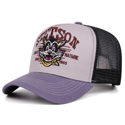 Baseball Hat Stetson Cartoon Cat Truck Hat Street Hip Hop Hat