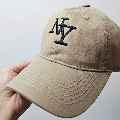 Embroidery NY Letters New York Baseball Cap For Men Soft Top Cotton