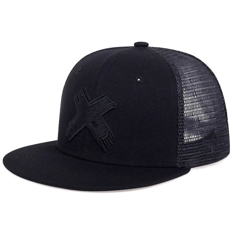 New Unisex Simple Letter X Embroidery Hip-hop Hats Spring Autumn Outdoor