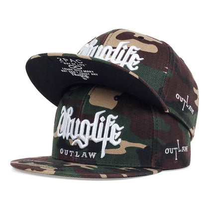 Fashion Fastball Cap Thuglife Embroidery Hiphop Baseball Cap
