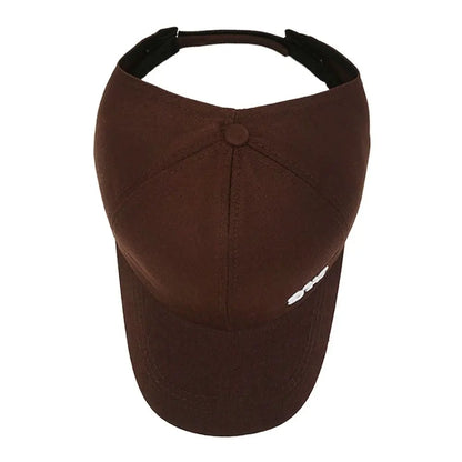 Adjustable Cotton Ponytail Hat With Ponytail Hole Baseball Caps