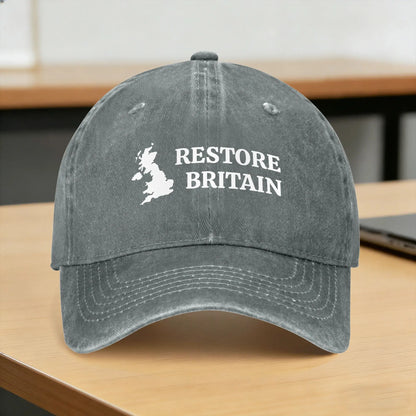 Summer Restore Britain UK Patriot Conservative Graphic Baseball Cap