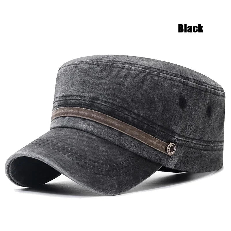 Cotton Breathable Button Cap, Middle-Aged And Young Dad Outdoor Sun Hat