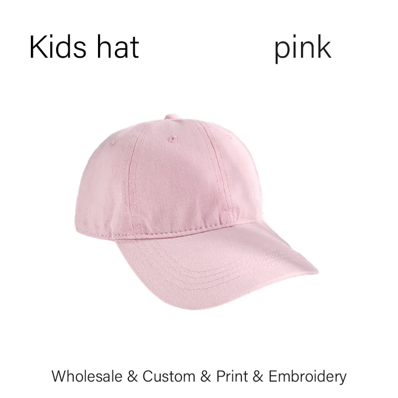 Kids Custom Hat Logo Embroidery Baseball Cap