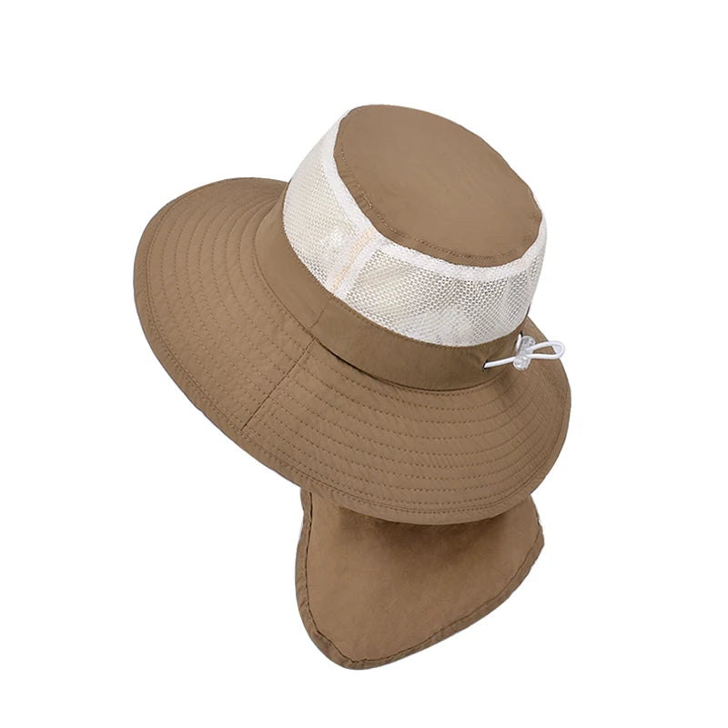1147 Summer Boys and Girls Sunshade Hat Large brim Sunshade Shawl Breathable Fishing Hat