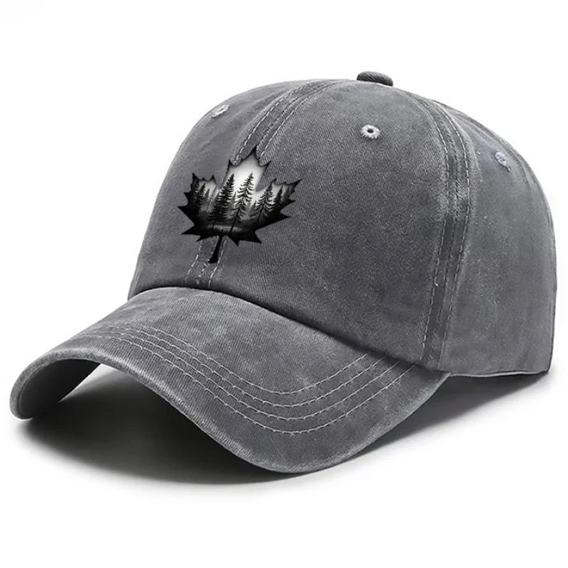 Design Style Maple Leaf Printed Hat