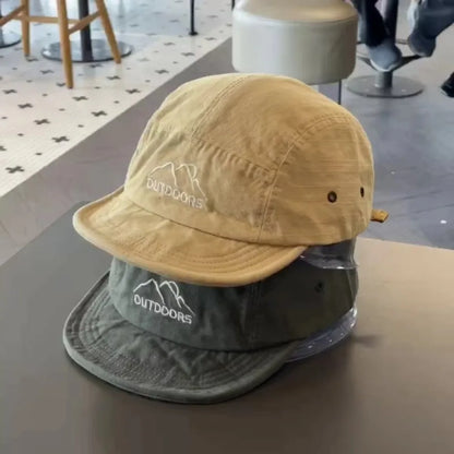 New Short Brim Baseball Cap Sun Protection Quick-Dry Sun Hat