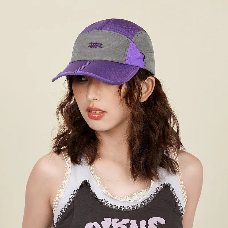 Unisex Packable Dad Cap - Foldable Breathable Mesh Sun Hat