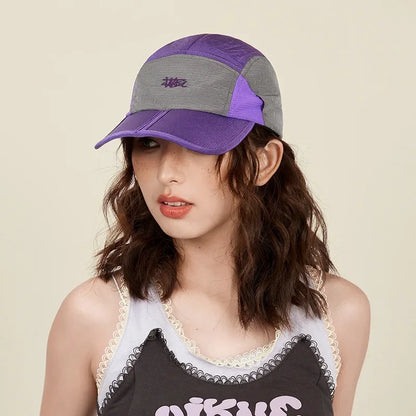 Unisex Packable Dad Cap - Foldable Breathable Mesh Sun Hat