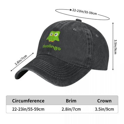 Fashion Duolingo Owl Duo Baseball Caps
