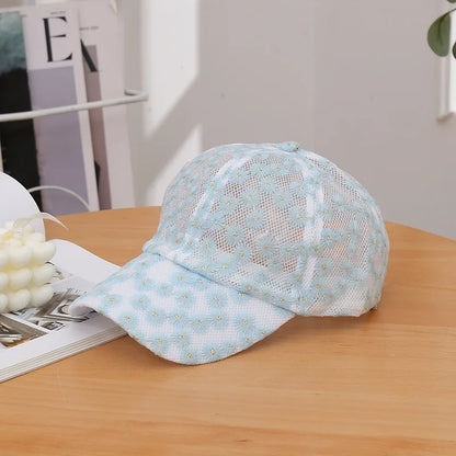 Lace Sunshade Casual Hollowed-Out Flower Baseball Cap