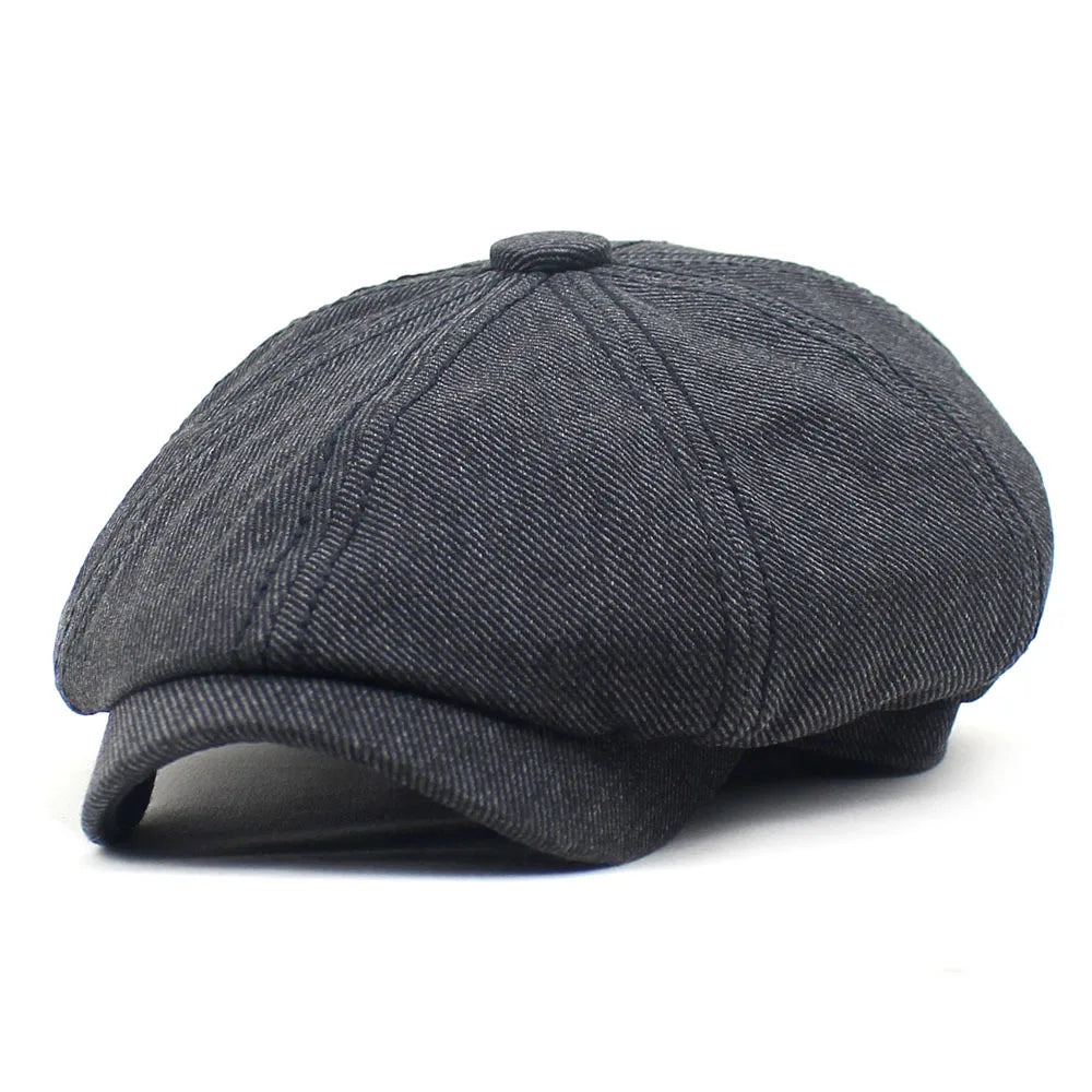 Cotton Casual Newsboys Hat For Men Women