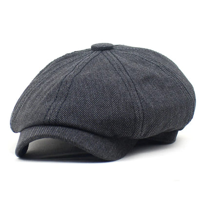 Cotton Casual Newsboys Hat For Men Women