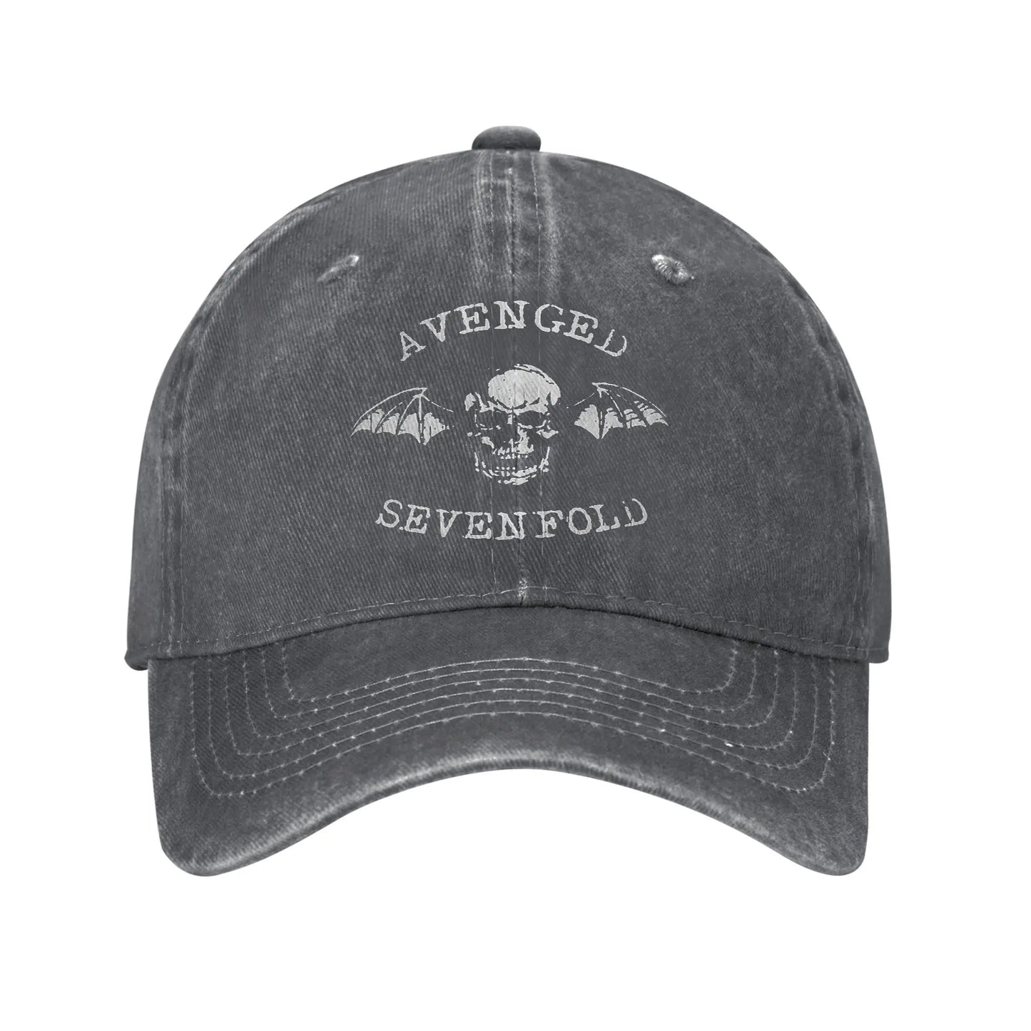 Unisex Vintage Avenged Sevenfold Printed Hats Vintage Distressed Denim