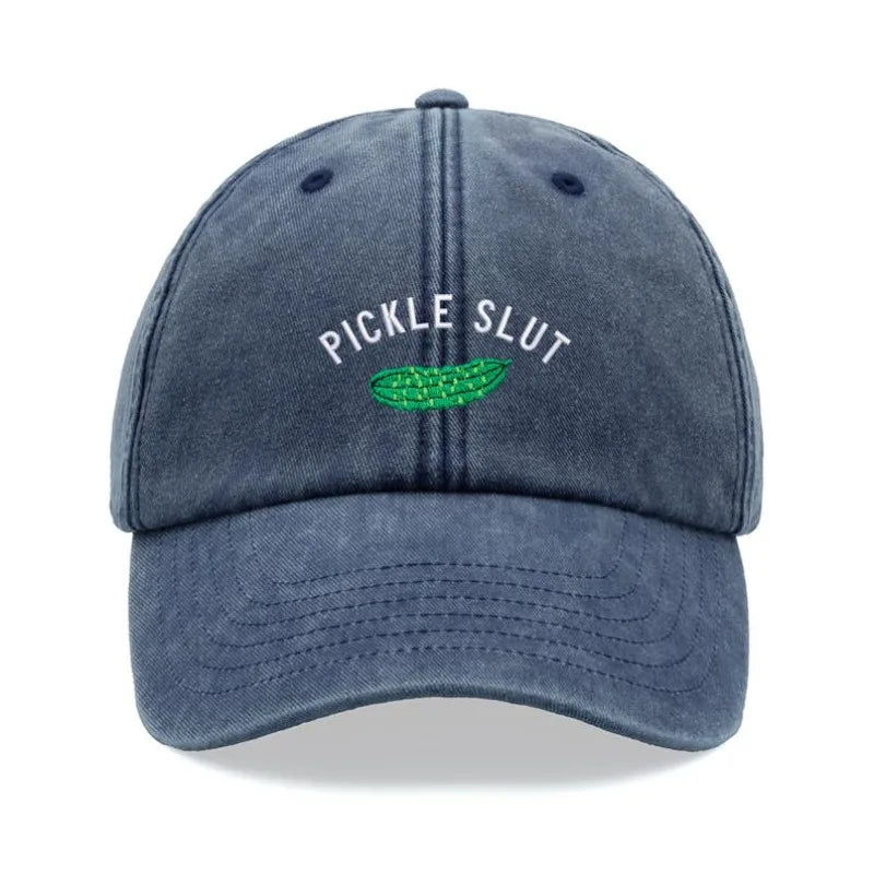 1pc Personality Washed Pickle Slt Baseball Caps for Men