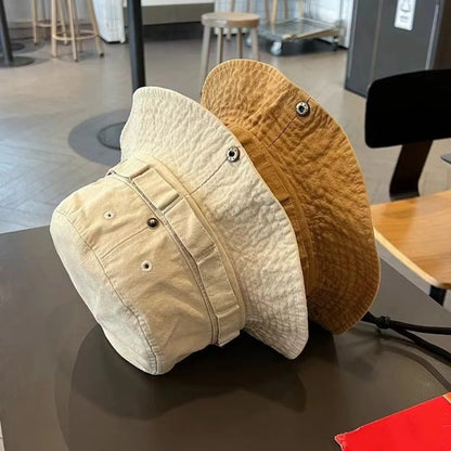 Fashion Mountain Range Embroidery Fisherman Hat